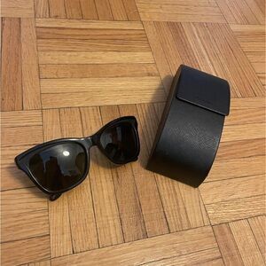 Prada Womens Black Sunglasses with Case